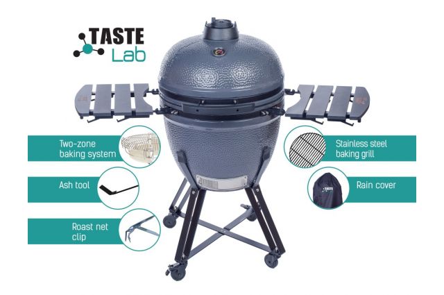 Kepsninė KAMADO TasteLab 23,5" su priedais Kepsninė KAMADO TasteLab 23,5" su priedais