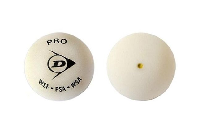 Skvošo kamuoliukas DUNLOP WHITE PRO WSF/PSA Skvošo kamuoliukas DUNLOP WHITE PRO WSF/PSA