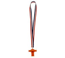 Referee's whistle pealess AVENTO 75PT Orange