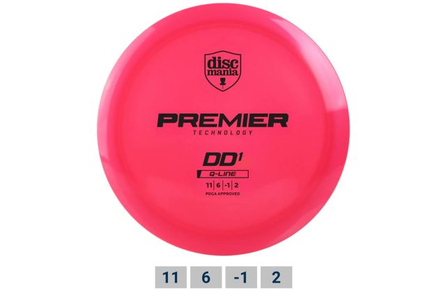 Discgolf DISCMANIA Distance Driver Q-LINE PREMIER DD1 Salmon Pink 11/6/-1/2 Discgolf DISCMANIA Distance Driver Q-LINE PREMIER DD1 Salmon Pink 11/6/-1/2