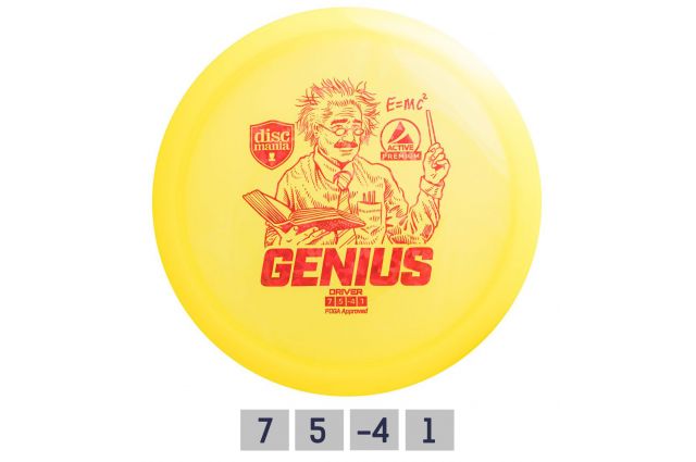 Discgolf DISCMANIA Fairway Driver GENIUS Active Premium Yellow 7/5/-4/1, Discgolf DISCMANIA Fairway Driver GENIUS Active Premium Yellow 7/5/-4/1