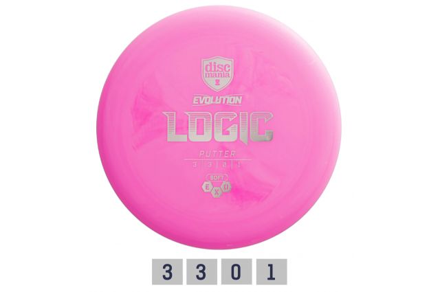 Discgolf DISCMANIA Putter SOFT EXO LOGIC Evolution Pink 3/3/0/1 Discgolf DISCMANIA Putter SOFT EXO LOGIC Evolution Pink 3/3/0/1