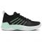 Tennis shoes for ladies K-SWISS HYPERCOURT SUPREME 2 CLAY black/neon mint/white Juoda