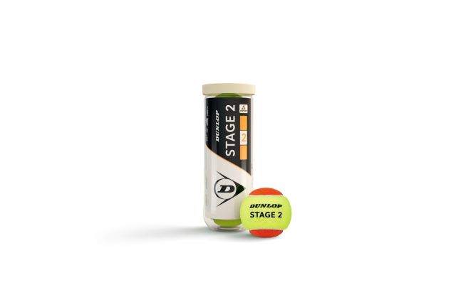 Tennis balls DUNLOP STAGE 2 ORANGE 3PET ITF