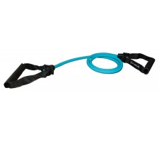 Fitness tube SVELTUS with two handles, light, blue for professionals