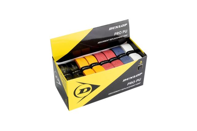 Skvošo raketės apvija DUNLOP PRO replacement, mixed Skvošo raketės apvija DUNLOP PRO replacement, mixed