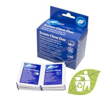 Screen-Clene Duo wipes - Screen cleaning wet/dry wipes 20psc AF