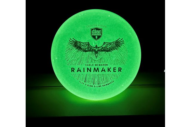 Diskgolfo diskas DISCMANIA Glow D-LINE FLEX 3 Rainmaker Eagle Mcmahon Diskgolfo diskas DISCMANIA Glow D-LINE FLEX 3 Rainmaker Eagle Mcmahon