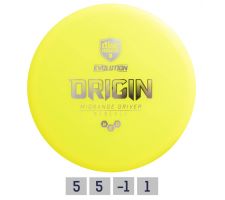 Discgolf DISCMANIA Midrange Driver NEO ORIGIN Evolution Yellow 5/5/-1/1