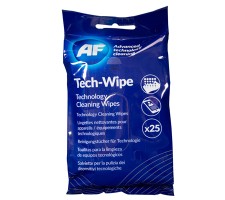 Tech Wipes - Cleaning wipes for technology devices 25psc AF