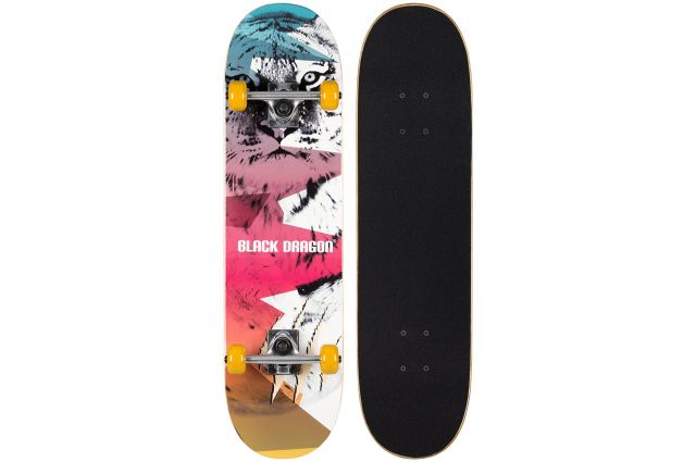 Skateboard BLACK DRAGON NATIVES 52NS White/Yellow Skateboard BLACK DRAGON NATIVES 52NS White/Yellow