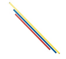 Plastic gimnastic stick TREMBLAY 160cm D25 yellow