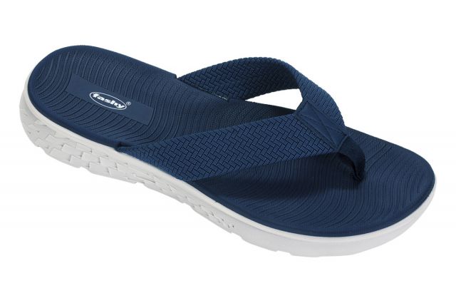 Slippers for men V-Strap FASHY WESLEY 54 41/46 navy-grey Slippers for men V-Strap FASHY WESLEY 54 41/46 navy-grey