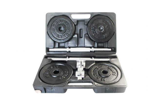 Cast iron weight dumbbells set with case TOORX 1.5-20 kg Cast iron weight dumbbells set with case TOORX 1.5-20 kg