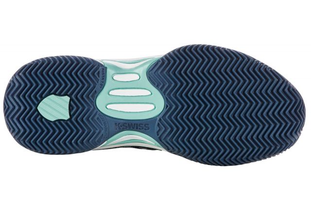 Tennis shoes for kids K-SWISS HYPERCOURT EXPRESS 2HB indteal/starwhite Tamsiai mėlyna/balta