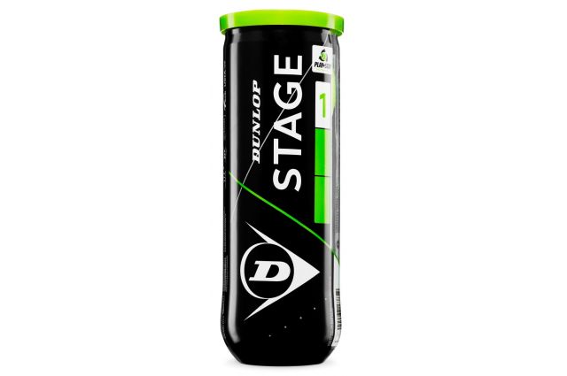 Tennis balls Dunlop STAGE 1 GREEN 3-tube ITF Tennis balls Dunlop STAGE 1 GREEN 3-tube ITF