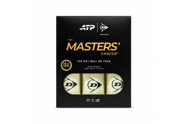 Tennis balls DUNLOP ATP TOUR MASTERS 3x4PET Tennis balls DUNLOP ATP TOUR MASTERS 3x4PET