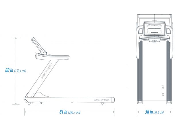 Treadmill FREEMOTION t8.9b LED 120V Treadmill FREEMOTION t8.9b LED 120V