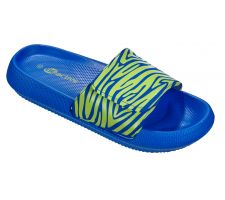Slippers for women V-Strap BECO ZEBRA VIBES, 6 38  blue