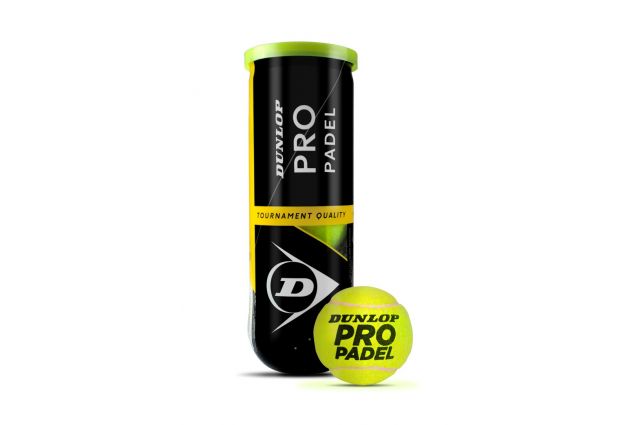 Padel tennis ball Dunlop PRO PADEL 3-pet FIP approved Padel tennis ball Dunlop PRO PADEL 3-pet FIP approved