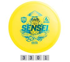 Discgolf DISCMANIA Putter SENSEI Active Premium Yellow 3/3/0/1