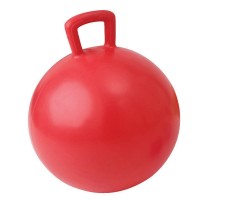 Gymnastic ball with handle 55cm red