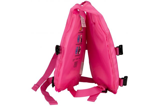 Swimming vest for children WAIMEA, 52ZA ROZ 1-3 years 11-18 kg Pink/Orange/Black