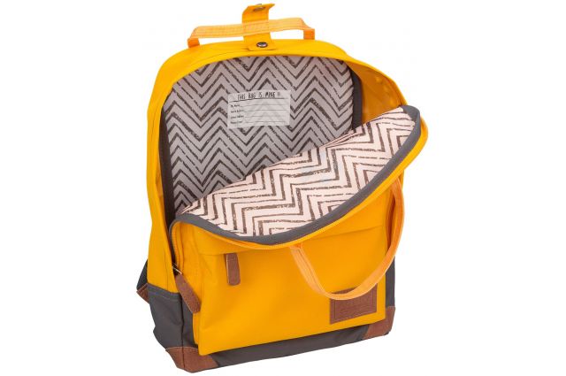 Backpack ABBEY Bloc 21ZB GEA Yellow/Anthracite Backpack ABBEY Bloc 21ZB GEA Yellow/Anthracite