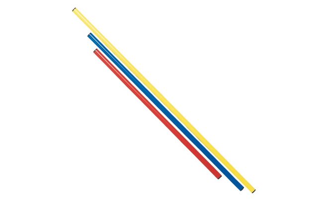 Plastic gimnastic stick TREMBLAY 160cm D25 red Raudona Plastic gimnastic stick TREMBLAY 160cm D25 red