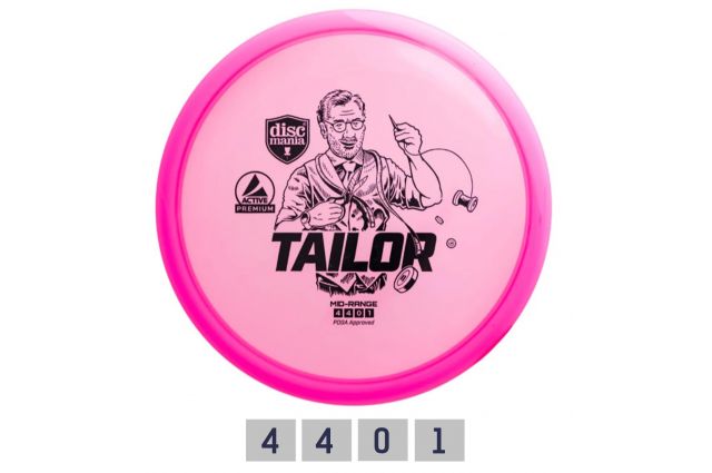 Discgolf DISCMANIA Midrange Driver TAILOR Active Premium Pink 4/4/0/1 Discgolf DISCMANIA Midrange Driver TAILOR Active Premium Pink 4/4/0/1