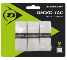 Tennis racket overgrip DUNLOP GECKO-TAC white 3pcs- blister