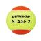 Tennis balls DUNLOP STAGE 2 ORANGE 3PET ITF