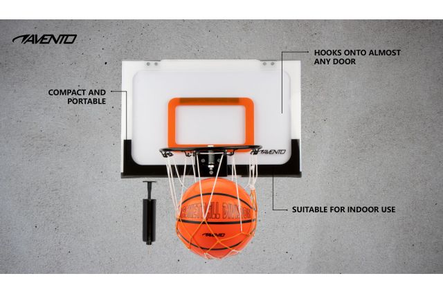 Basketball set mini AVENTO 47BM with grid + ball + pump Basketball set mini AVENTO 47BM with grid + ball + pump