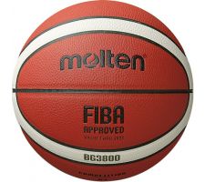 Basketball ball top training MOLTEN B6G3800 FIBA, synth. leather size 6