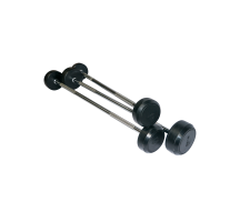 Rubber straight barbell 60kg AC-12112