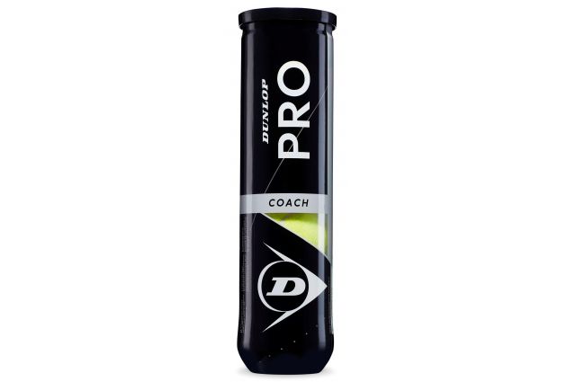 Lauko teniso kamuoliukai DUNLOP PRO COACH 4vnt Lauko teniso kamuoliukai DUNLOP PRO COACH 4vnt