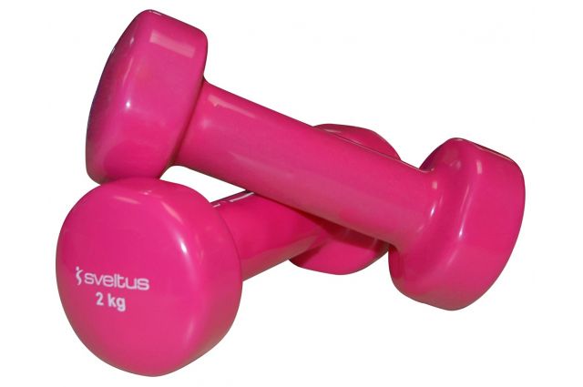 Dumbbells vinyl SVELTUS Epoxy 1182 2x2kg Pink Dumbbells vinyl SVELTUS Epoxy 1182 2x2kg Pink