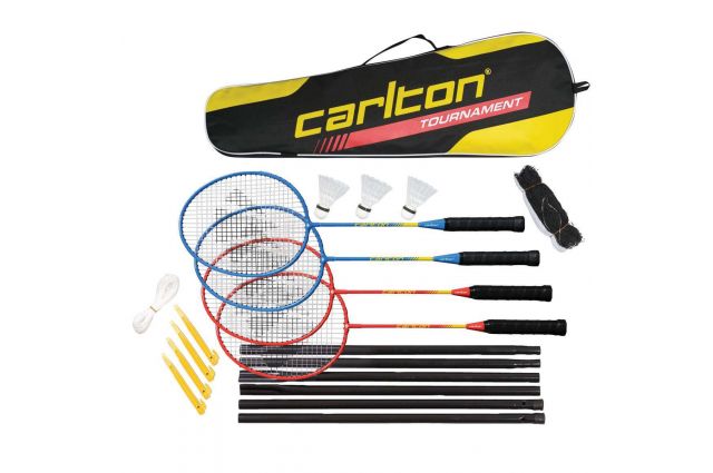 Badminton set Carlton TOURNAMENT G3 4 rackets+3shuttlecocks+net+bag Badminton set Carlton TOURNAMENT G3 4 rackets+3shuttlecocks+net+bag