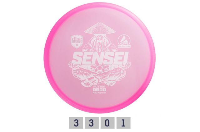 Discgolf DISCMANIA Putter SENSEI Active Premium Pink 3/3/0/1 Discgolf DISCMANIA Putter SENSEI Active Premium Pink 3/3/0/1