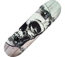 Skate board NEXTREME TRIBE PRO WHITE  SKULL