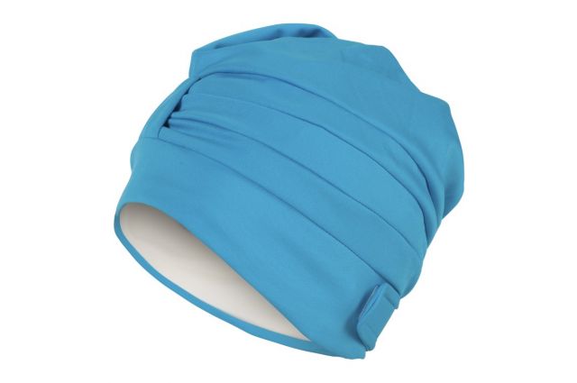 Fabric swimming cap FASHY 3473 52 turquoise, ladies Turkio Fabric swimming cap FASHY 3473 52 turquoise, ladies