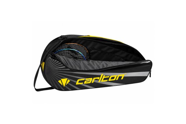 Badminton Bag DUNLOP CARLTON TEAM 1 Compartment black/yellow Badminton Bag DUNLOP CARLTON TEAM 1 Compartment black/yellow