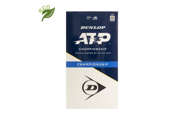 Tennis balls DUNLOP ATP CHAMPIONSHIP Entry 3-tube ITF Lauko teniso kamuoliukai DUNLOP ATP CHAMPIONSHIP Entry 2x4PET ITF