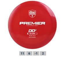 Discgolf DISCMANIA Distance Driver Q-LINE PREMIER DD1 Red 11/6/-1/2