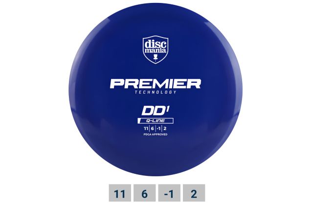 Discgolf DISCMANIA Distance Driver Q-LINE PREMIER DD1 Blue 11/6/-1/2 Discgolf DISCMANIA Distance Driver Q-LINE PREMIER DD1 Blue 11/6/-1/2