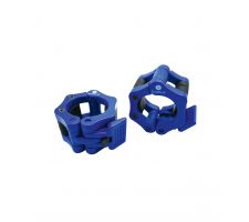 Clamp collar for olympic bar blue x2