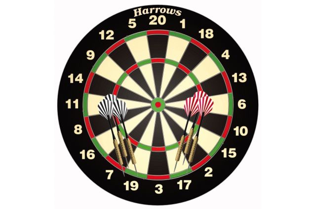 Dartboard HARROWS BRISTOW'S FAMILY DART GAME BOARD Dartboard HARROWS BRISTOW'S FAMILY DART GAME BOARD