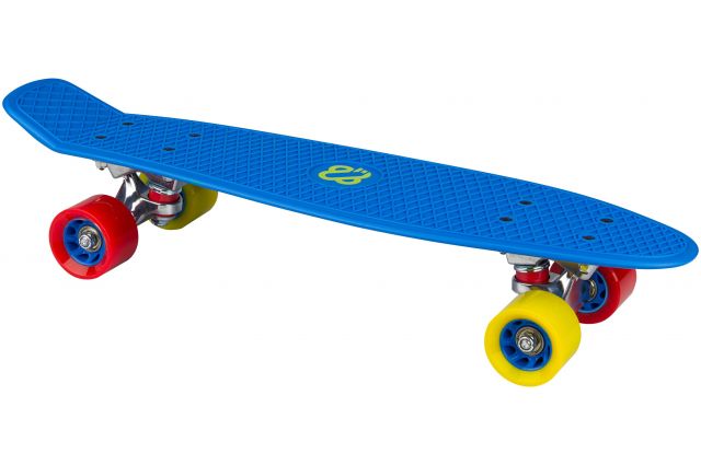 Plastic skateboard NIJDAM SAILOR STROLL N30BA03 Blue/Yellow/Red Plastic skateboard NIJDAM SAILOR STROLL N30BA03 Blue/Yellow/Red