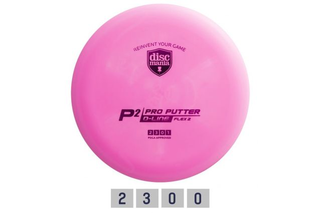 Diskgolfo diskas DISCMANIA Putter D-LINE P1 FLEX 2 Diskgolfo diskas DISCMANIA Putter D-LINE P1 FLEX 2