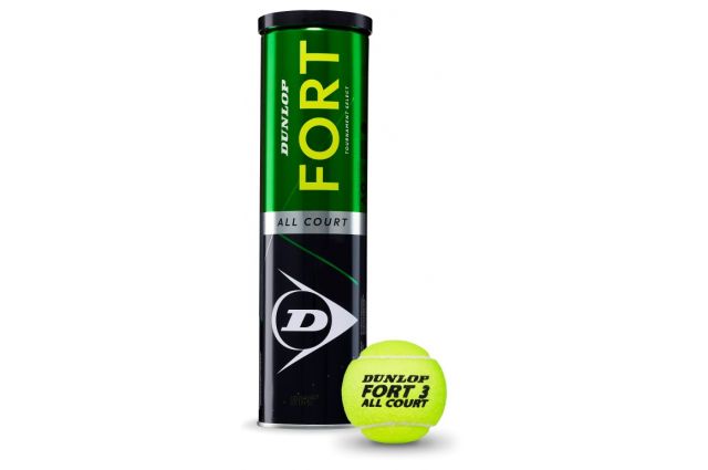 Tennis balls Dunlop FORT ALL COURT TS Premium 4-tin ITF Tennis balls Dunlop FORT ALL COURT TS Premium 4-tin ITF